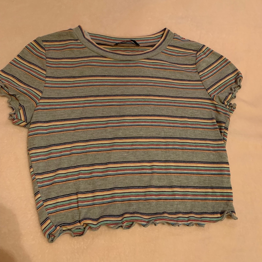 Striped crop top
